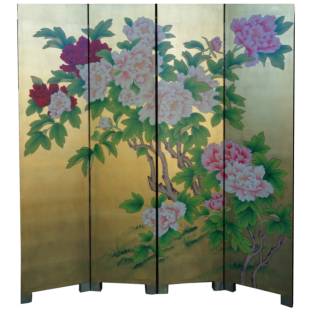 Chinese Flower Room Divider Screen