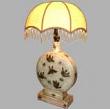 Creamy Painted Classical Chinese Round Base Lamp - Base Only Creamy Painted Classical Chinese Round Base Lamp - Base Only
