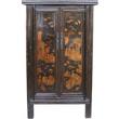 Black Chinese Gold Painting Cabinet