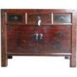 Original Three Drawer Painted Sideboard