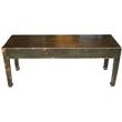 Antique Chinese Green Bench
