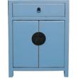 Light Blue Chinese Bedside Table