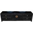 Black Lacquer Chinese Low Sideboard/TV Unit 170 cm