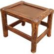 Small Wood Rectangular Stool