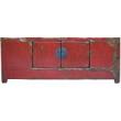 Original Red Low Sideboard w/Patina