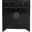 Black Lacquer Medium Side Cabinet