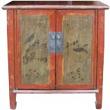 Original Red Painted Chinese Cabinet