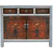 Original Mongolian Painted Sideboard