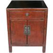 Original Bedside Table Dark Red Patina