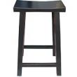 Black Lacquered High Stool