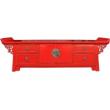 Red Everted End TV Unit