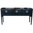 Black Lacquer Console Hall Table 