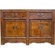 Original Dark Brown Sideboard Carved