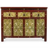 Tibetan Sideboard Cabinet Vintage 