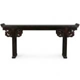 Antique Chinese Altar Table Rustic Black 233 cm