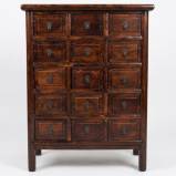 Chinese Antique Elm Chest of 15 drawers 