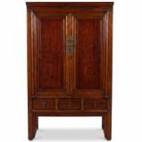 Antique Brown Chinese Wedding Cabinet