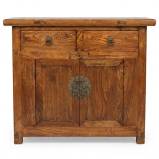 Original Chinese Elm Cabinet w/ Original Hardware