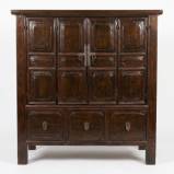 Antique Chinese Dark Brown Cabinet