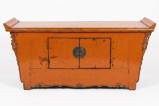 Antique Orange Sideboard w Everted Ends