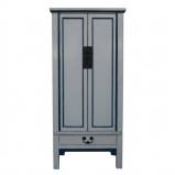 Chinese Wooden Slim Cabinet Dove grey