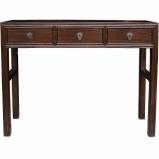 Elm Chinese 3-Drawer Hallway Table