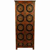 Tibetan Cabinet w/Traditional Symbol Painting