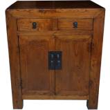 Chinese Antique Elm Side Cabinet