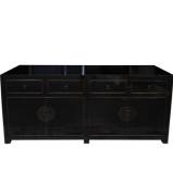 Black Lacquered Sideboard Buffet 180cm