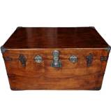 Chinese Vintage Camphor Wood Chest 