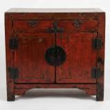 Chinese Antique Red Cabinet