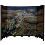 Ancient Chinese City Life Screen Black